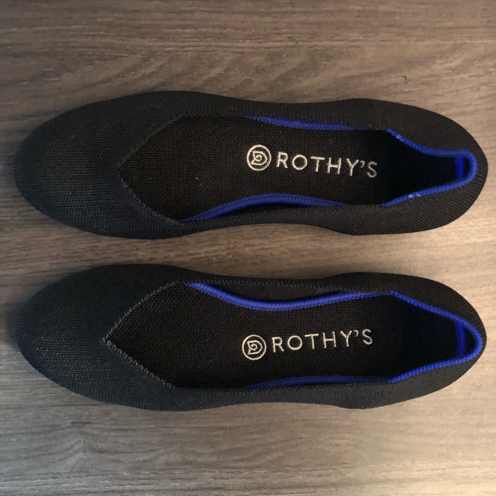 Rothy’s black slip on
